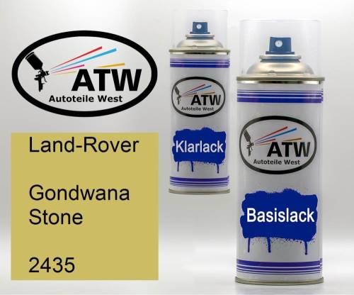 Land-Rover, Gondwana Stone, 2435: 400ml Sprühdose + 400ml Klarlack - Set, von ATW Autoteile West.